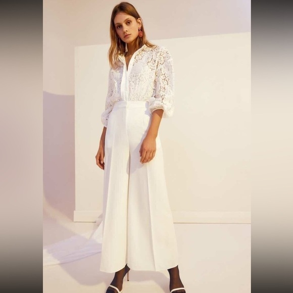 Keepsake the Label White Wide Leg Pants Sample Sale - Picture 5 of 10